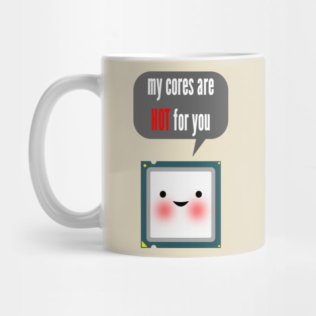 Cute blushing CPU My cores are hot for you by PLdesign